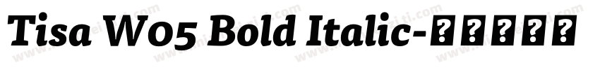 Tisa W05 Bold Italic字体转换